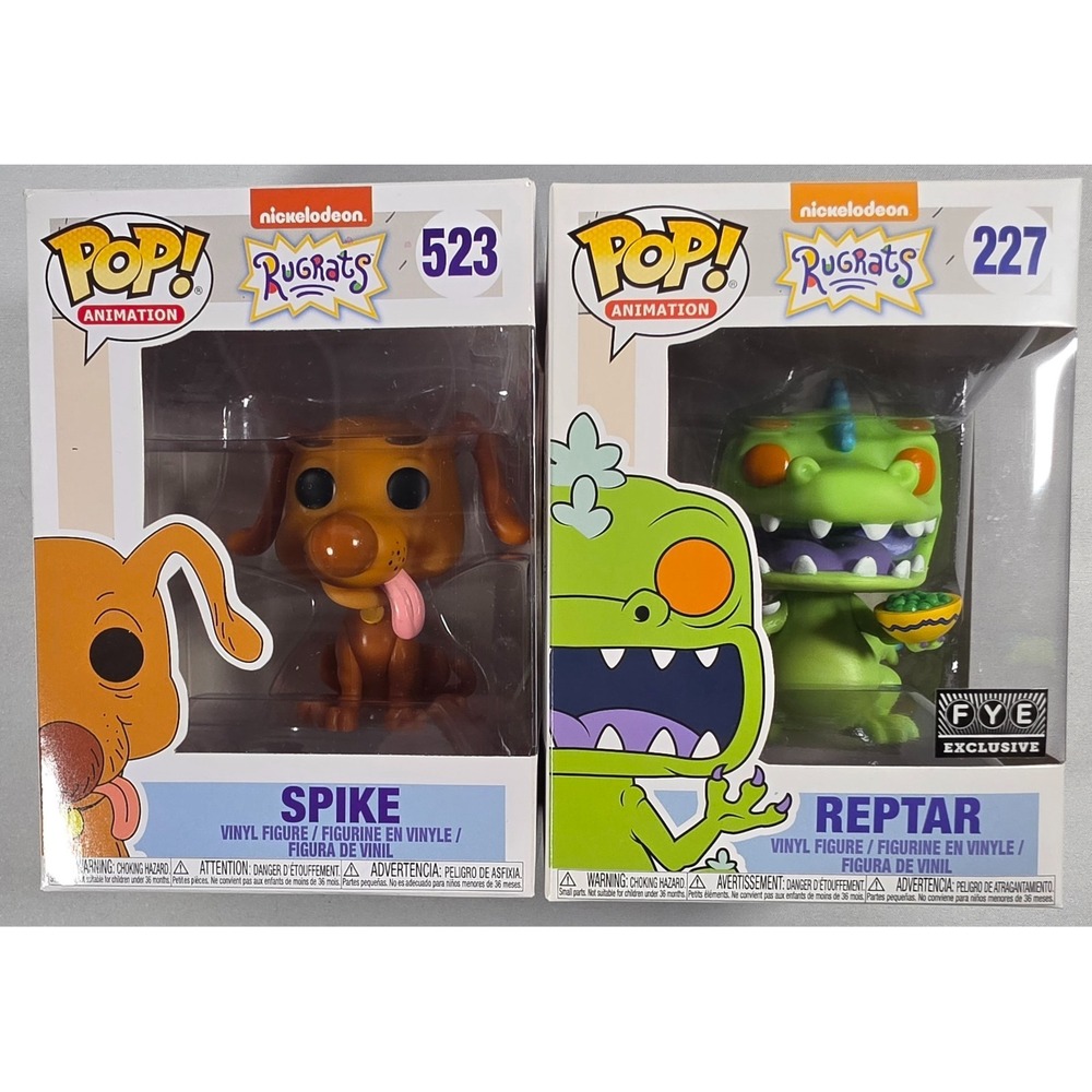 Funko Pop Rugrats Lot of 2- Spike & Reptar FYE Exclusive Sealed